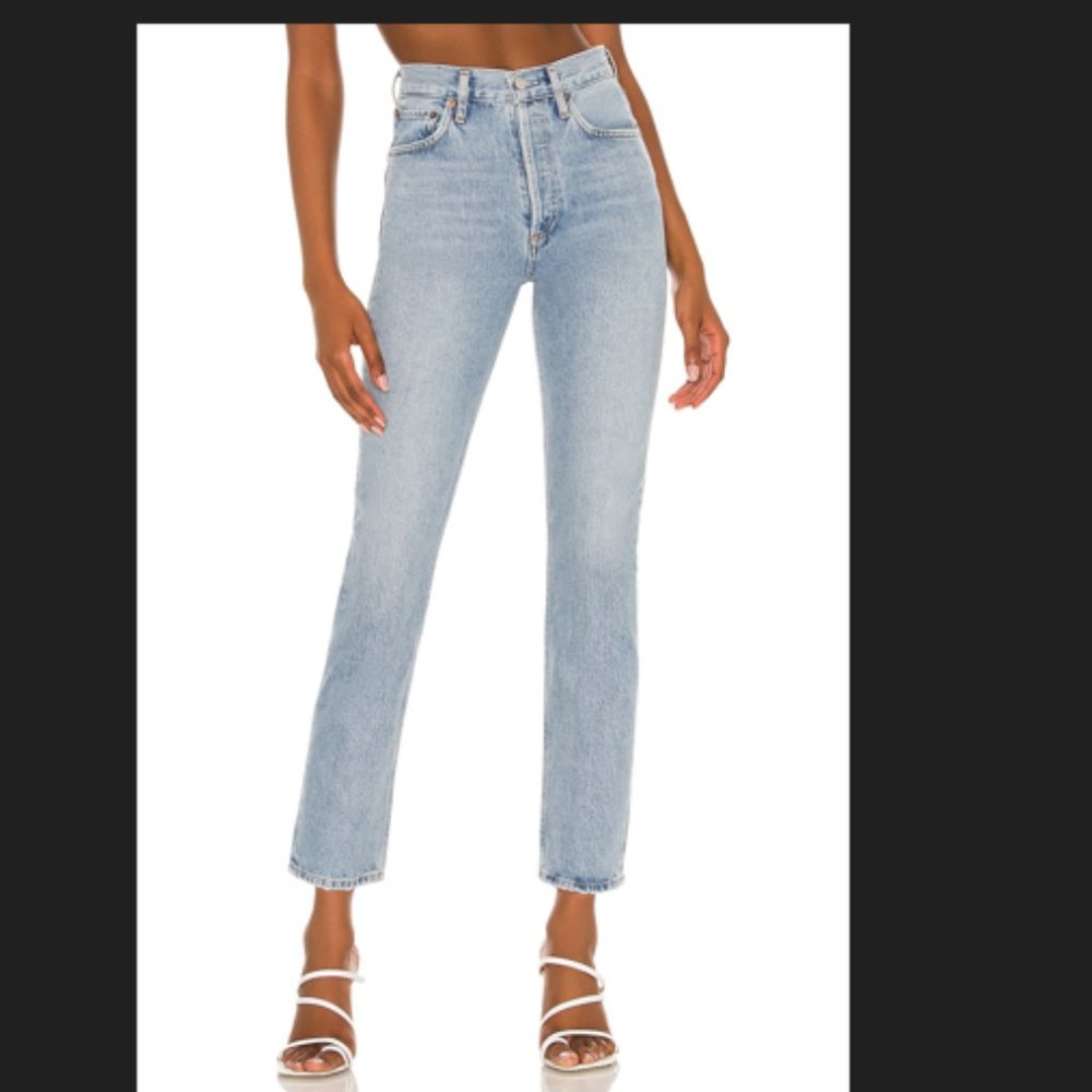 AGOLDE Riley High Rise Straight Crop, SZ 25